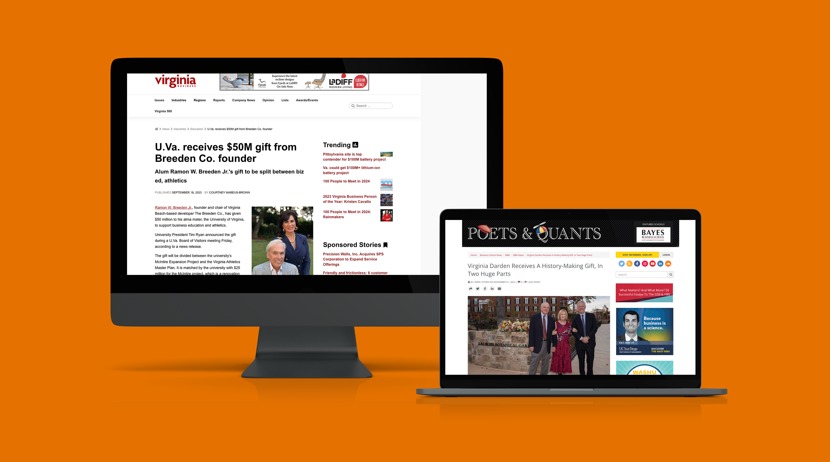 Desktop and laptop earned media views