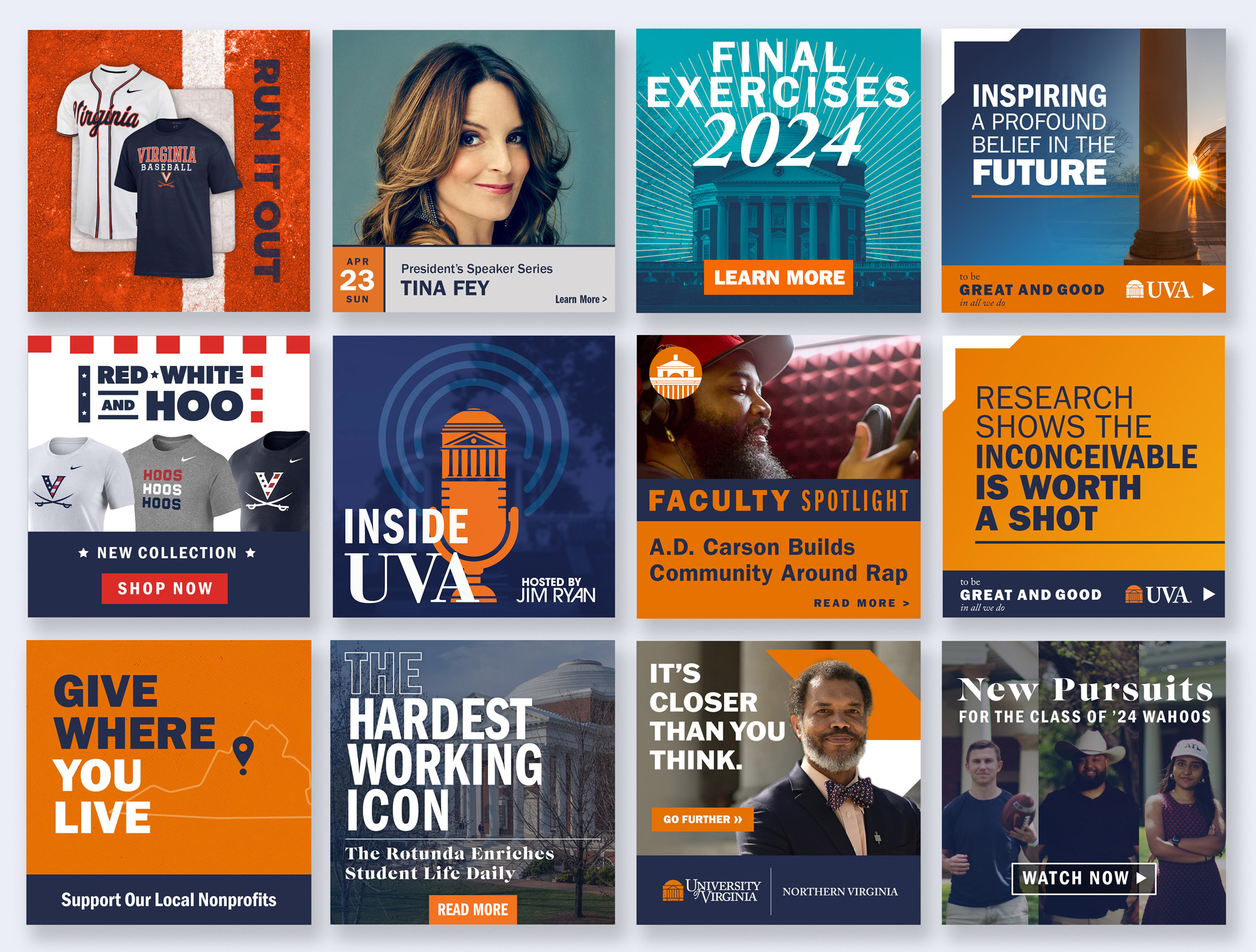 New set of ads in a collage
