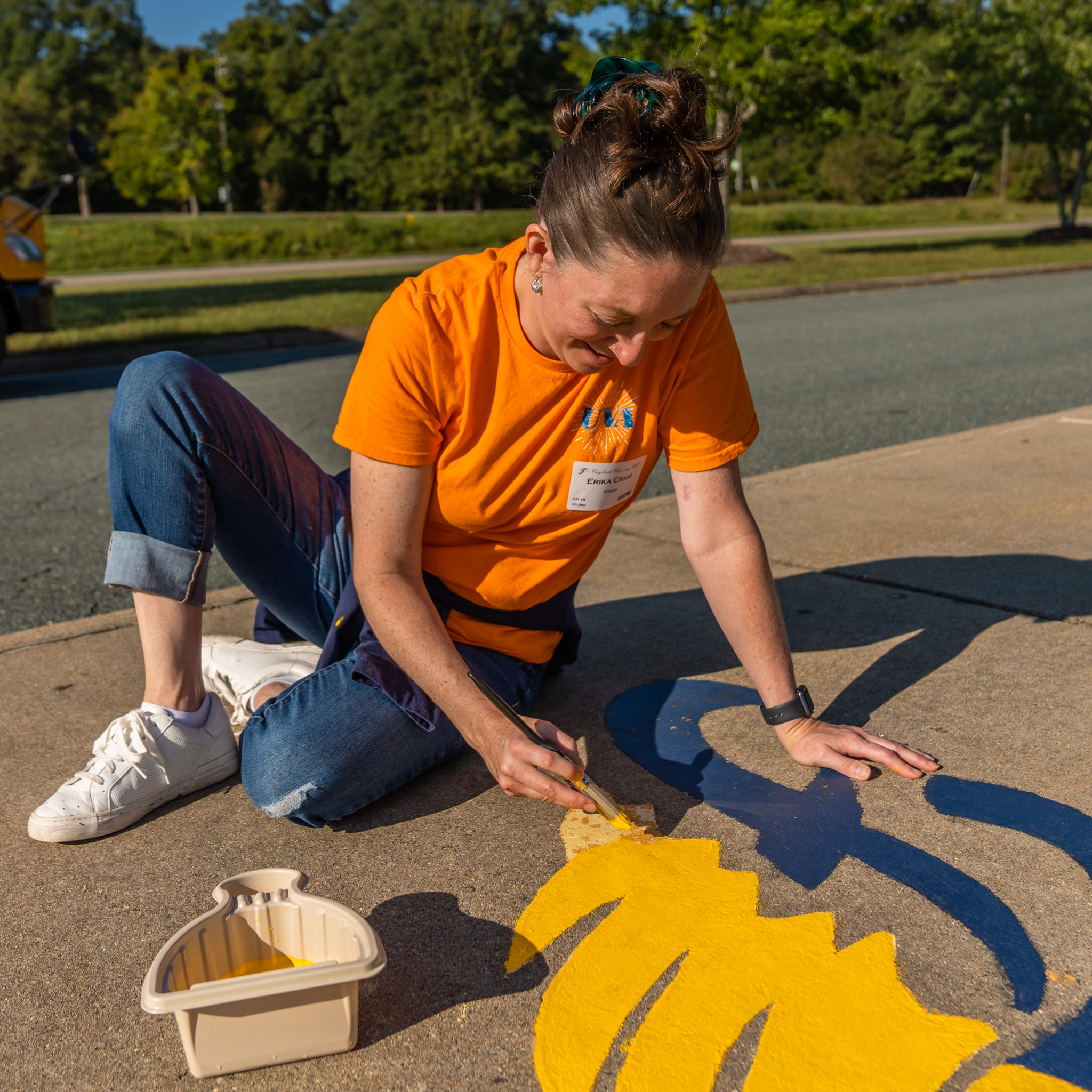 UVA employee volunteering during the Day of Caring