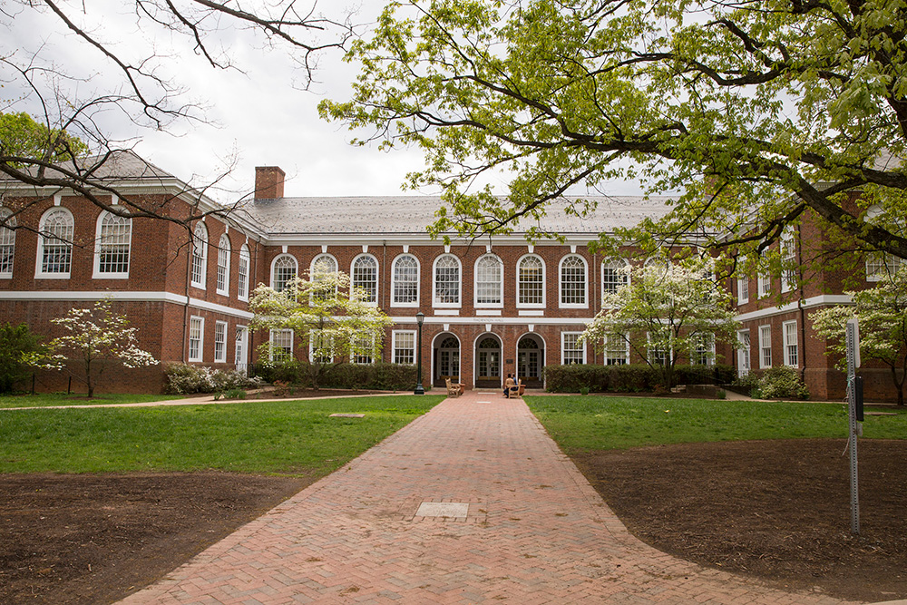 Street view of the School of Engineering and Applied Science building